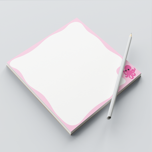 Notizblock Octopus pink