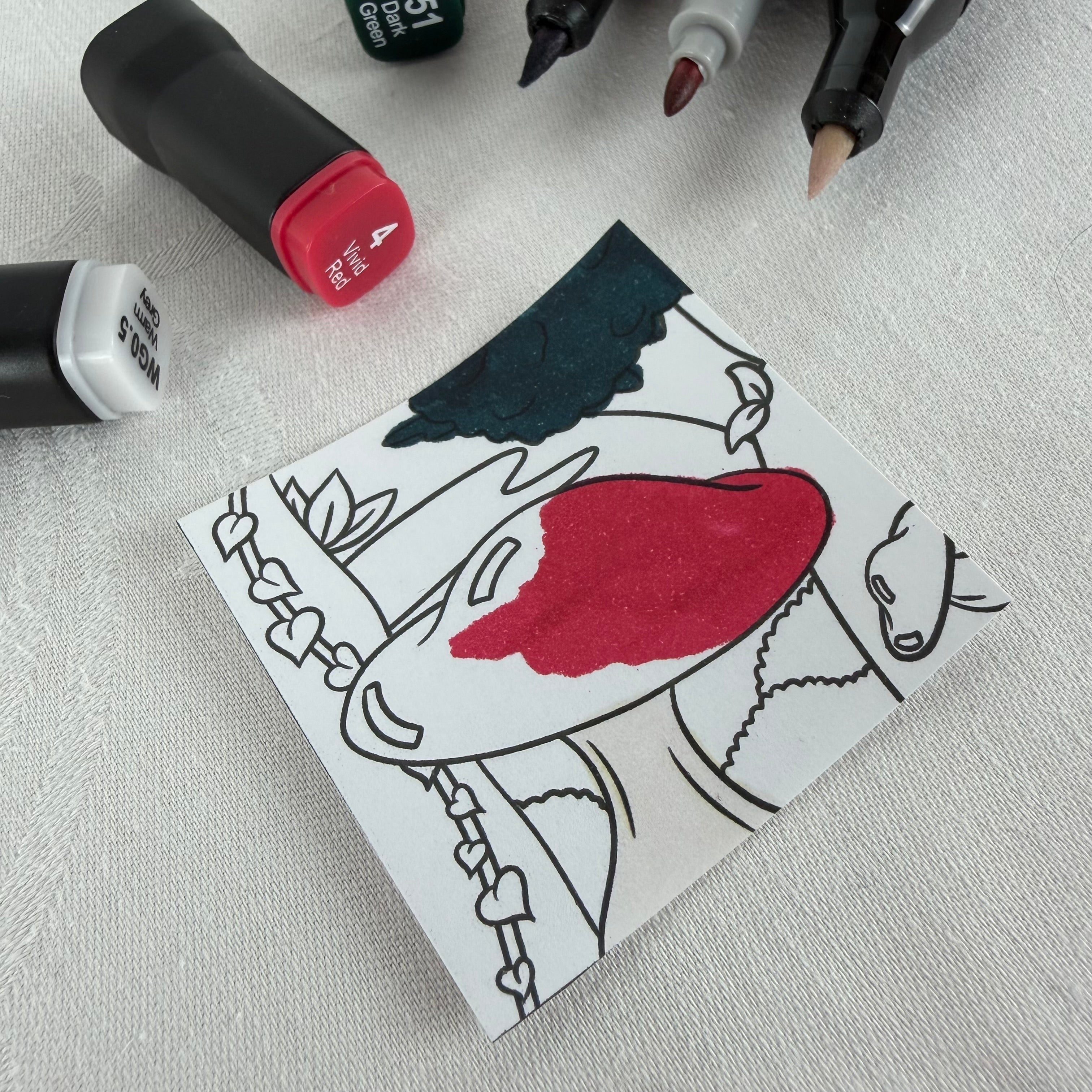 Ausmal-Sticker Pilzwald – Sticker zum Selbstgestalten