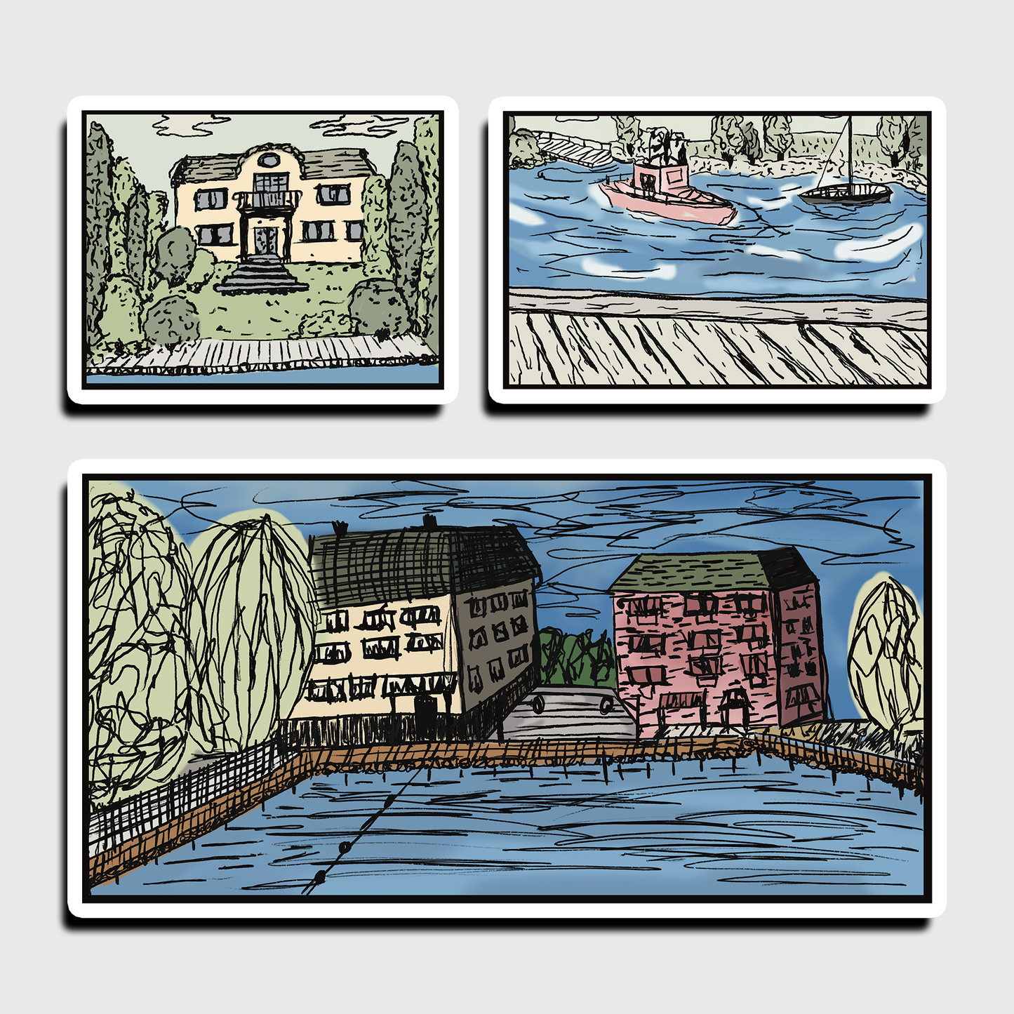 Sticker-Set Stockholm