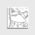 Ausmal-Sticker Pilzwald – Sticker zum Selbstgestalten