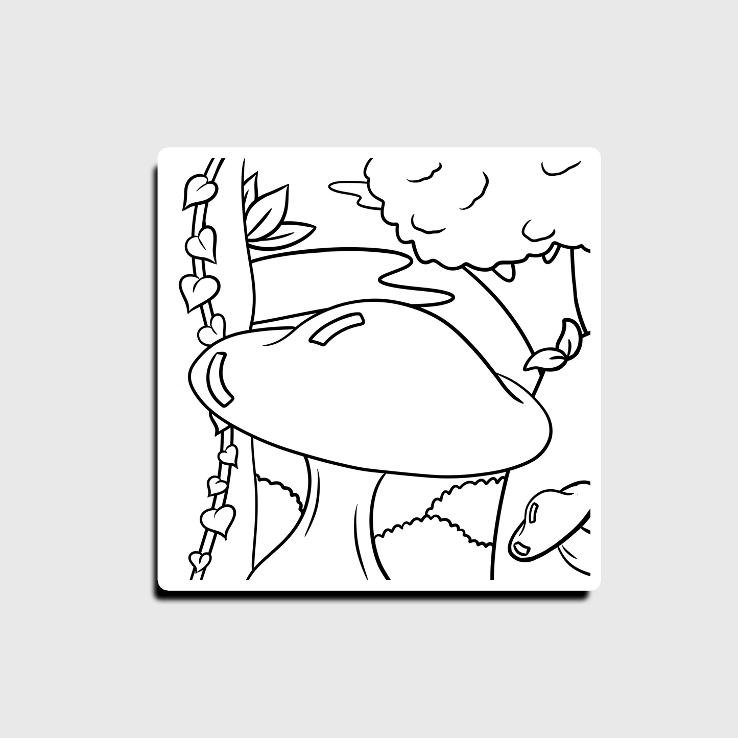Sticker Pilzwald zum Ausmalen – Sticker zum Selbstgestalten