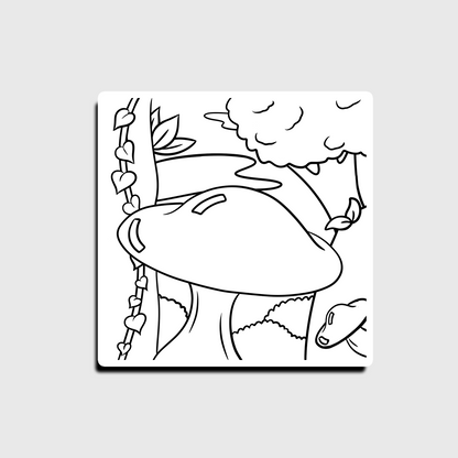 Sticker Pilzwald zum Ausmalen – Sticker zum Selbstgestalten