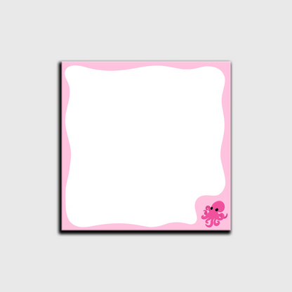 Notizblock Octopus pink