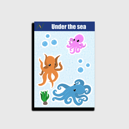Sticker Bogen Oktopus